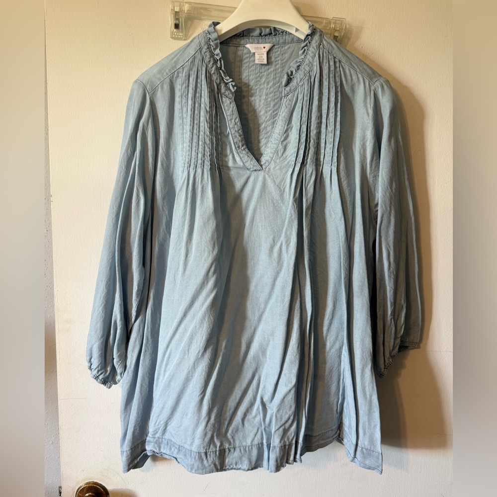 Intro. Soft Blue Women's Blouse